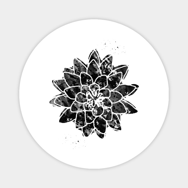 Water Lily Lotus Magnet by erzebeth